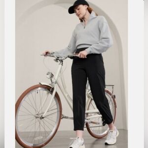 Athleta Brooklyn Heights Joggers Tracksuit Bottom Sz 8 Navy